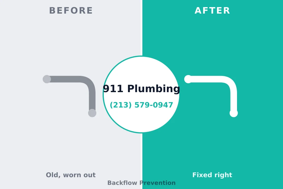 Before and after: plumbing repair Landisville, PA